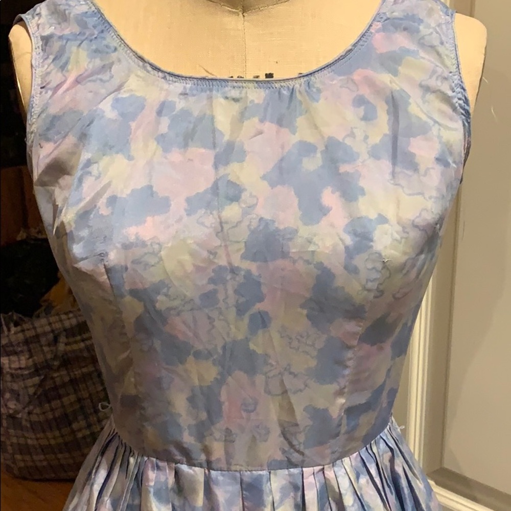 Vintage watercolor dress -RARE - with jacket